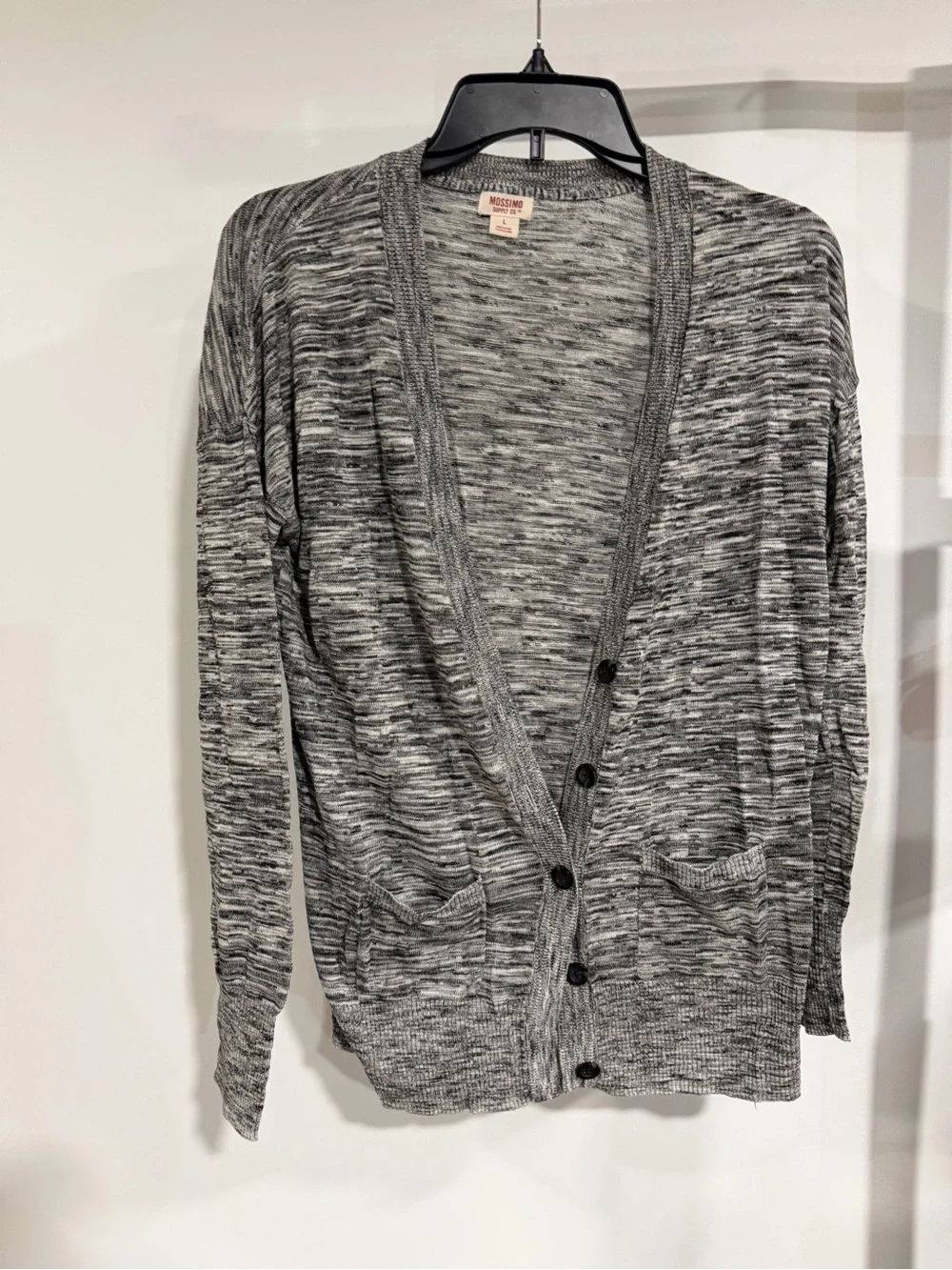 Mossimo Supply Co. Gray Marled Button Cardigan